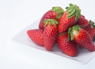 strawberry, fresh red strawberry on background