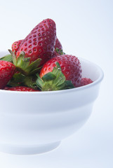 strawberry, fresh red strawberry on background