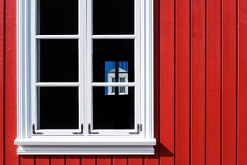 Red and Blue window