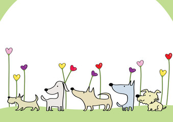 dog design background