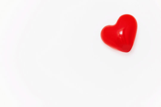 red heart isolated on white. happy valentine's day concept. red heart balloon in air. healthcare, medicine and blood donation donor concept. love and protection . space for text