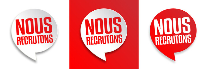Nous recrutons
