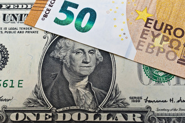 Porträt auf der 1 US Dollar Banknote 
