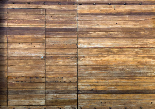 Old wooden house Doors Wood plank texture background wooden brown house door