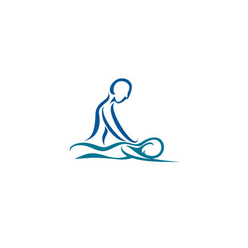 creative spa center vector illustration.