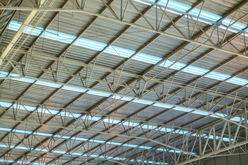 Interior Metal Sheet Roof.