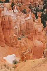 View from Navajo Trail in Bryce Canyon in Utah in the USA
