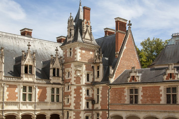 Fototapeta na wymiar Blois. Château, aile Louis XII, chapelle Saint-Calais. Loir et Cher, Centre Val de Loire