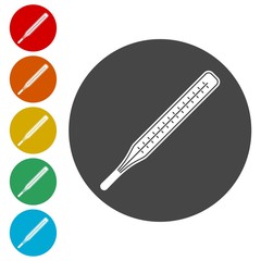 Thermometer icon, Modern thermometer, Medical thermometer 