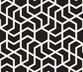 Vector seamless pattern. Modern stylish abstract texture. Repeating geometric tiles from striped elements i