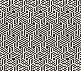 Vector seamless pattern. Modern stylish abstract texture. Repeating geometric tiles