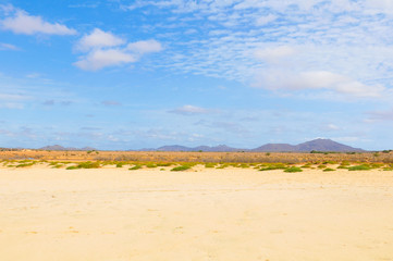 Desert landscape in Cape Verde, Africa