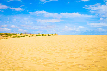 Desert landscape in Cape Verde, Africa