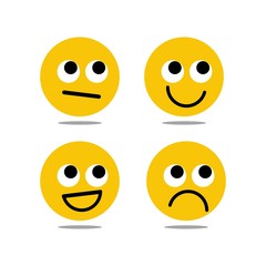 Emoticon Vector Template Design