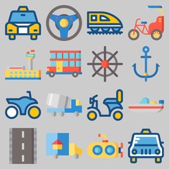 icons set about Transportation . [keywordRandom:3]
