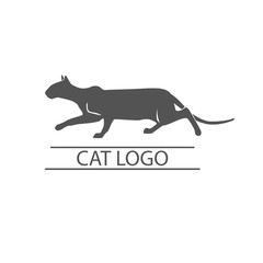 Vector illustration of cat logo