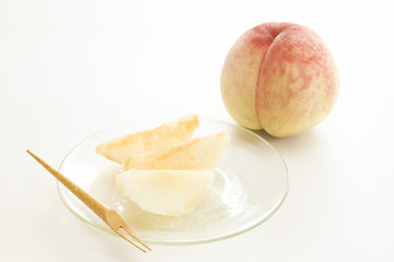 Japanese white peach