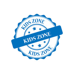Obraz premium Kids zone blue stamp illustration