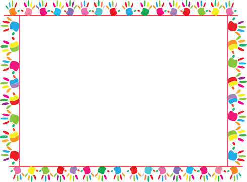 Hand Print Border" Images – Browse 4 Stock Photos, Vectors, and Video |  Adobe Stock
