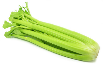 Bunch of celery sticks isolated