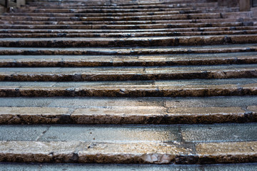 Stone stairs. textures and glitters. Abstract. Concepts.