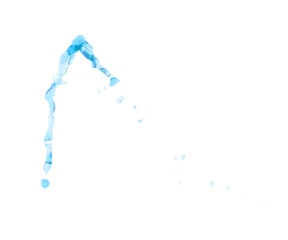 Splash of liquid in motion isolated