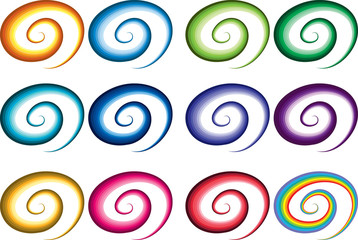 colorful line design icon