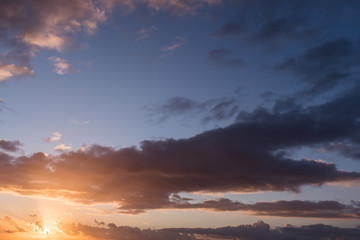 Obraz na płótnie Canvas Sunset cloud