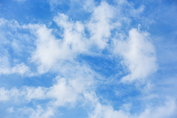 Light gentle cloud on a blue sky