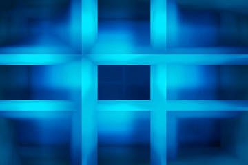 Obraz premium Blue light beams background