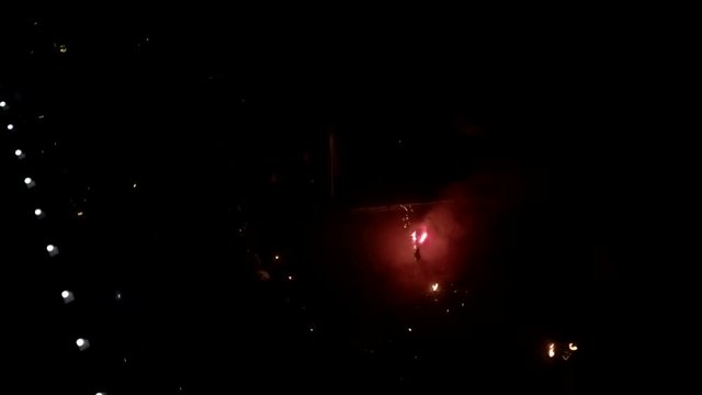 Amazing Fire Show at night Full HD