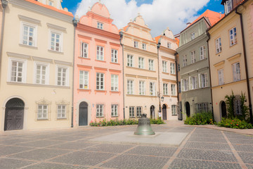 Fototapeta premium Strade del centro storico di Varsavia, Polonia