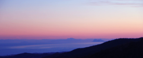 Romantic oceanic sunset