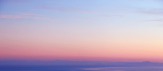 Romantic oceanic sunset