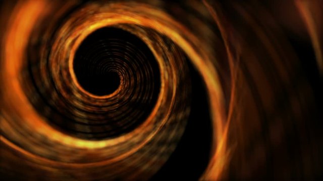 Spinning Artistic Spiral Abstract Motion Background Seamless Looping Video Backdrop Golden Brown