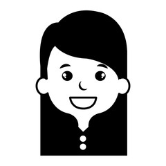 cute and little girl vector illustration design