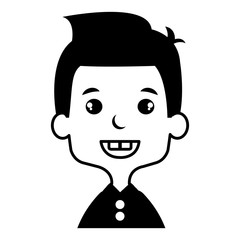 cute and little boy vector illustration design
