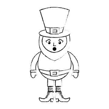 leprechaun surprise cartoon st patricks day character vector illustration sketch image design