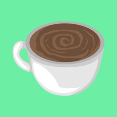 Cup of Hot Coffee Illustration