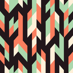  Abstract seamless pattern. Colored rhombuses. Vector illustration.