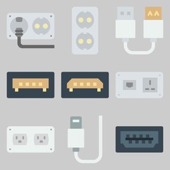 icons set about Connectors Cables . [keywordRandom:3]