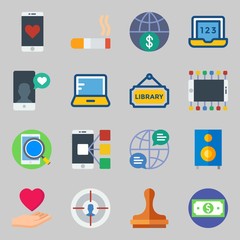 Icons set about Lifestyle. with single, love and target