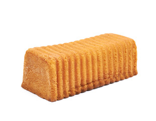 Moist butter cake isolated