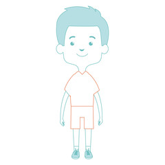 cute and little boy vector illustration design