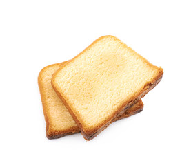 Moist butter cake isolated