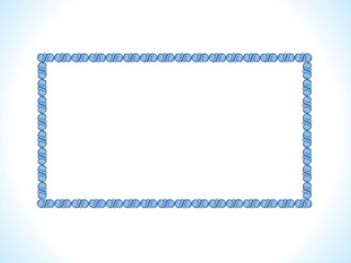 abstract artistic creative blue border