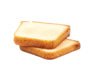 Moist butter cake isolated