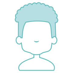 cute and little boy shirtless vector illustration design