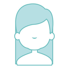 cute and little girl shirtless vector illustration design