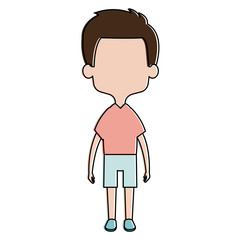 cute and little boy vector illustration design